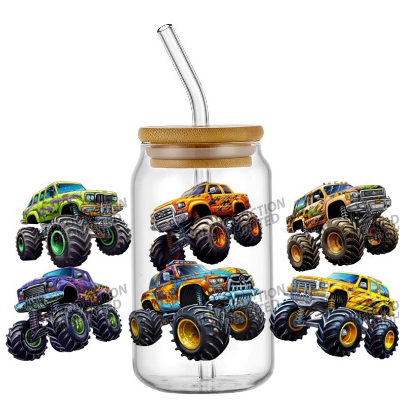 Monster Truck design UV DTF Wr - Rdta Tank Glass review and price